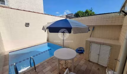 Casa Sobreposta Alta à venda, 3 quartos, 3 suítes, 2 vagas, Campo Grande - Santos/SP