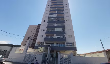 Apartamento a venda no bairro da Vila Tupi, em Praia Grande/SP - 2 quartos, sendo 1 suíte, varanda gourmet e 1 vaga de garagem não demarcada