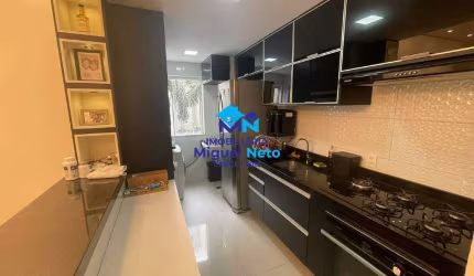 Apartamento de 74m² com mobília refinada no Residencial Brisas do Madeira
