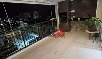 Apartamento com 3 dormitórios sendo 2 com suite para alugar, 122 m² sendo mobiliado do jeito das fotos