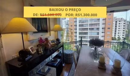 Apartamento mobiliado com 123 m2 , 2 suítes no Real Parque