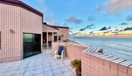 Cobertura Pent House sendo Frente Mar e Lazer Completo