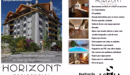 Apartamento Garden com dois quartos