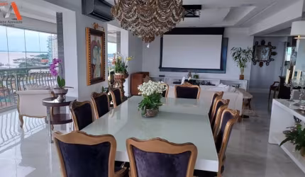 -COP 30 - APARTAMENTO COM 4 SUÍTES NO EDIFÍCIO HORIZONTE! -COM VISTA PANORÂMICA PARA A BAÍA DO GUAJARÁ. -ÁREA PRIVATIVA DE 370M² - 1 APTO POR ANDAR. -