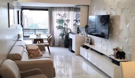 -COP 30 - APARTAMENTO NO EDIFÍCIO PLAZA ATHENEE BAIRRO DA PEDREIRA! -ÁREA PRIVATIVA DE 122M² - 5° ANDAR. -02 VAGAS DE GARAGEM. -NASCENTE.