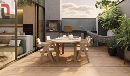 Apartamento Duplex com 2 dormitórios à venda, 68 m² por R$ 918.834,84 - Água Verde - Curitiba/PR