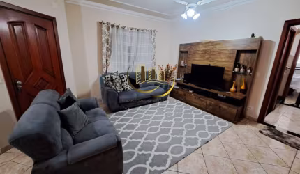 Espetacular casa à venda em Americana-SP, no Parque Residencial Jaguari: 3 quartos, 1 suíte, 3 salas, 3 banheiros, 3 vagas, 230m².