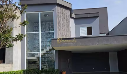 Sobrado à venda, 4 quartos, planejados, escritório, Condomínio Residencial Viena, Indaiatuba.
