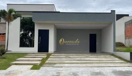 Casa térrea nova, para locação, 3 suítes, planejados, piscina, Condomínio Piemonte, Indaiatuba.