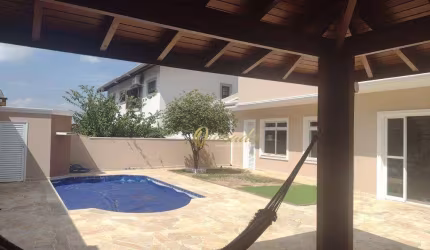Sobrado à venda, 4 quartos, 3 suítes, piscina, Condomínio Village Terras de Indaiá, Indaiatuba.