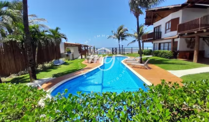 Itacimirim| Village Duplex 185m²| Pé na Areia e Vista Mar| 3 Suítes| 4 Vagas| Praia do Surf