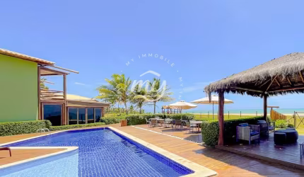Itacimirim| Village Duplex com 100m2| Pé na Areia| Frente Mar|3 suítes| 1 vaga