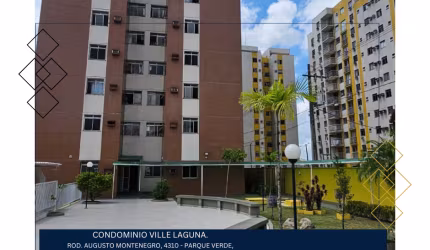 Disponível para aluguel, Apartamento, com 70 m² com uma suíte na Augusto Montenegro. CONDOMINIO VILLE LAGUNA.