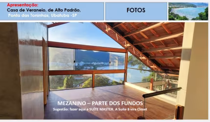 Casa de alto padrão com  4 suítes  5  vagas  Toninhas  Ubatuba  SP
