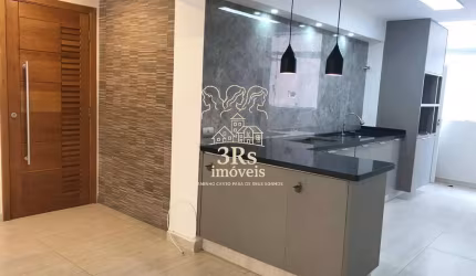 Apartamento Pé na Areia com 3 quartos em José Menino- Santos