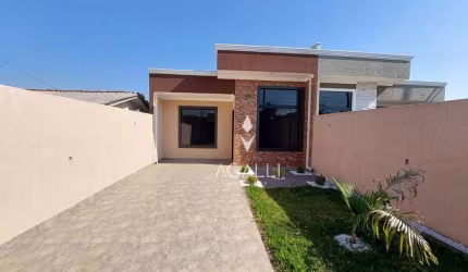 Casa com 74,30m² e 3 dormitórios à venda, 74 m² por R$ 440.000 - Gralha Azul - Fazenda Rio Grande/PR