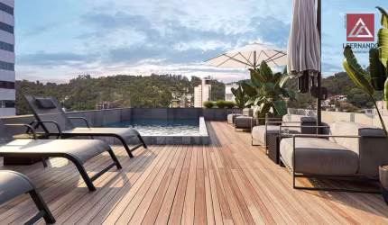 Apartamento com 1 dormitório para alugar, 37 m² - Velha - Blumenau/SC