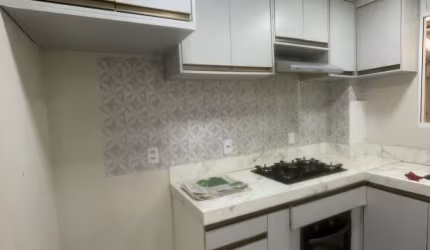 Apartamento com gardem e móveis planejados para locação