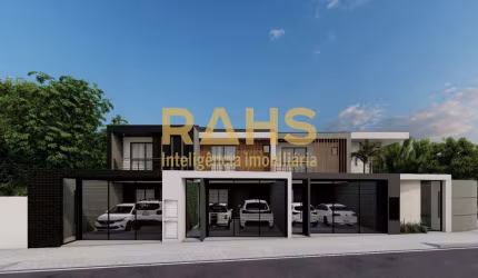 LInda casa geminda com 3 quartos, sendo 1 suite,com 121,73m² de area privativa, area de terreno nos fundos, 2 vagas de garagem