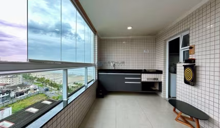 Apartamento à venda em Praia Grande com vista mar, 2 dorms e lazer completo