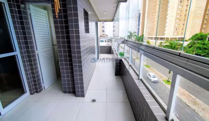 Apartamento à venda em Praia Grande no Bairro Mirim, 02 quartos sendo 02 suítes