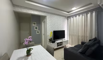Excelente apartamento com 1 suíte mais 1 quarto à venda no bairro Aventureiro em Joinville-SC por R$ 385.000,00.