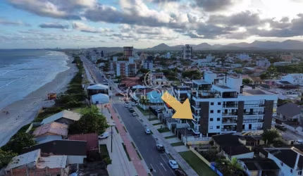 Apartamento  no Residencial Pedra Poá frente para o mar em Itapoá/SC, 03 dormitórios