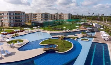 Excelente flat mobiliado localizado em Muro alto, com 33m² de área útil.