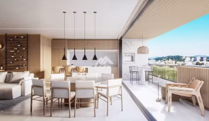 APARTAMENTO À VENDA COM 3 SUÍTES 2 VAGAS E SACADA COM CHURRASQUEIRA Á VENDA NO AHÚ