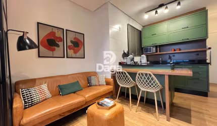 Excelente Studio mobiliado e decorado!