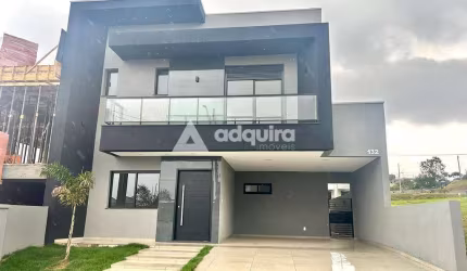 Casa à venda 3 Quartos, 3 Suites, 2 Vagas, 166M², Jardim Carvalho, Ponta Grossa - PR