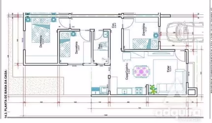 Casa à venda 3 Quartos, 1 Vaga, 150M², Cará-cará, Ponta Grossa - PR