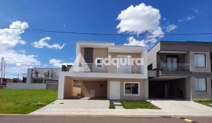 Ótimo Sobrado, Novo, em Condomínio Fechado, à venda, 200m², Cará-cará, Ponta Grossa, PR