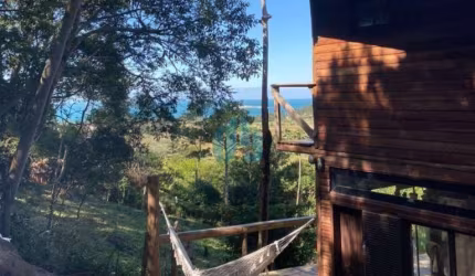 Casa com Vista p/ Mar, a 1,8 km da Praia do Siriú, Siriú | Garopaba - SC