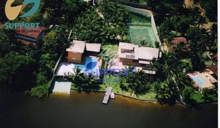 Linda Casa de frente para a lagoa de Maembá - Support Corretora de Imóveis.