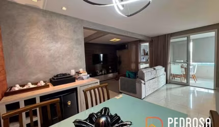 Apartamento com 119 m2 - 3 suítes - Semi mobiliado - Quartier Lagoa Nova - 2 vagas - Financiavel