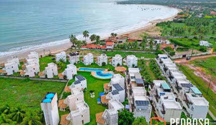 Casa com 110 m2 - 3 quartos - Paraísos de Maracajau - 2 vagas - Beira-mar - Financiável