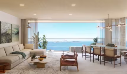 O melhor Apartamento de Luxo, 346m², 6 vagas, 4 suítes, de frente para o Mar da Praia de Ipanema - Posto 8