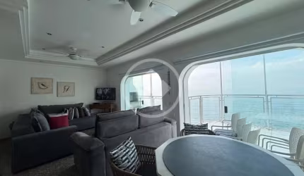 Apartamento Vista Mar! 200 M², 4 Dormitórios, Sala ampla, Na praia das Pitangueiras, Guarujá/SP. codigo: 112479