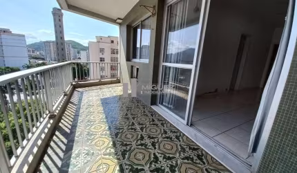 RUA SÃO FRANCISCO XAVIER - BAIRRO TIJUCA - VARANDA, SALA EM 2 AMBIENTES, 1 QUARTO, BANHEIRO COM BLINDEX, DEPENDÊNCIA COMPLETA, 1 VAGA DE GARAGEM