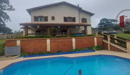 Chácara em Ibiúna, casa com 4 suítes, 3 salas, 7,000m² area e 500m² de construção