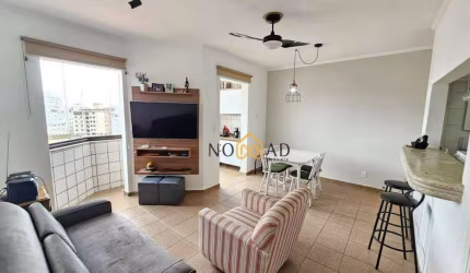 Piscina, Academia e Portaria 24h - Apartamento com 2 dormitórios à venda, 63 m² por R$ 460.000 - Praia do Tombo - Guarujá/SP