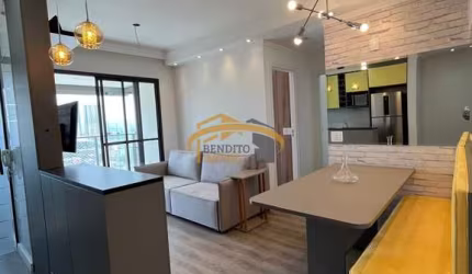 Apartamento mobiliado para locação Vila Yara, Osasco, com 2 dormitórios sendo 1 suite, em frente a matriz do Bradesco, lazer completo.