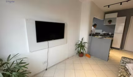 Apartamento mobiliado em Santana com um quarto, sala e cozinha (sem vaga) locação por temporada