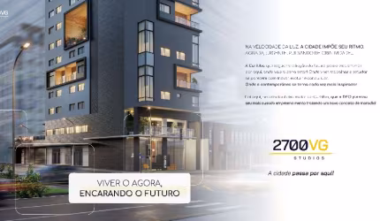 2700VG - Studios, 1 Dormitório e Lofts na Visconde de Guarapuava próximo ao Shopping Estação