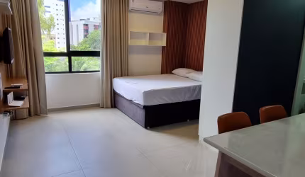 Flat pronto para rentabilizar, mobiliado e decorado no Jardim Oceania!