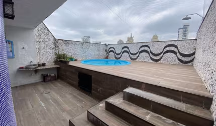 Cobertura com 3 dormitórios à venda, 223 m² por R$ 1.350.000,00 - Boqueirão - Santos/SP