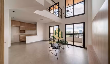 Loft com 1 dormitório para alugar, 94 m² - 2 sacadas - 2 vagas -  por R$ 5.705/mês - Jardim Aquarius - São José dos Campos/SP