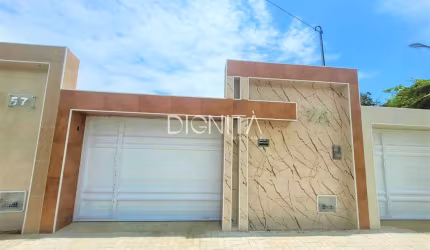 Casa plana 3 dormitórios 2 Suítes - Fino Acabamento - Aquiraz-CE