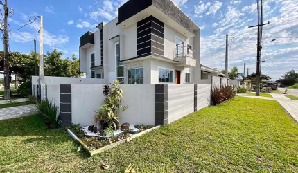 Sobrado moderno de esquina 02 dormitórios